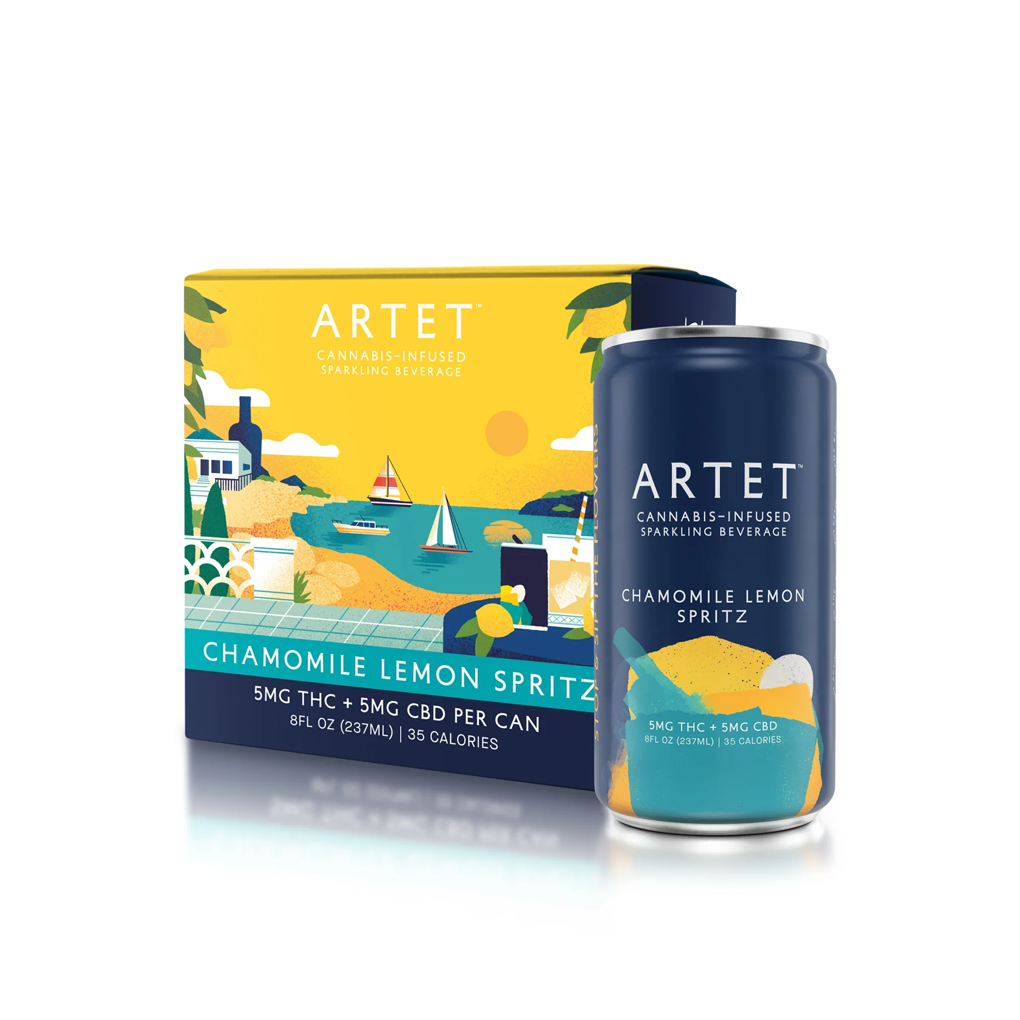 Chamomile Lemon Spritz 1:1 - 5mg THC and CBD - Image 3