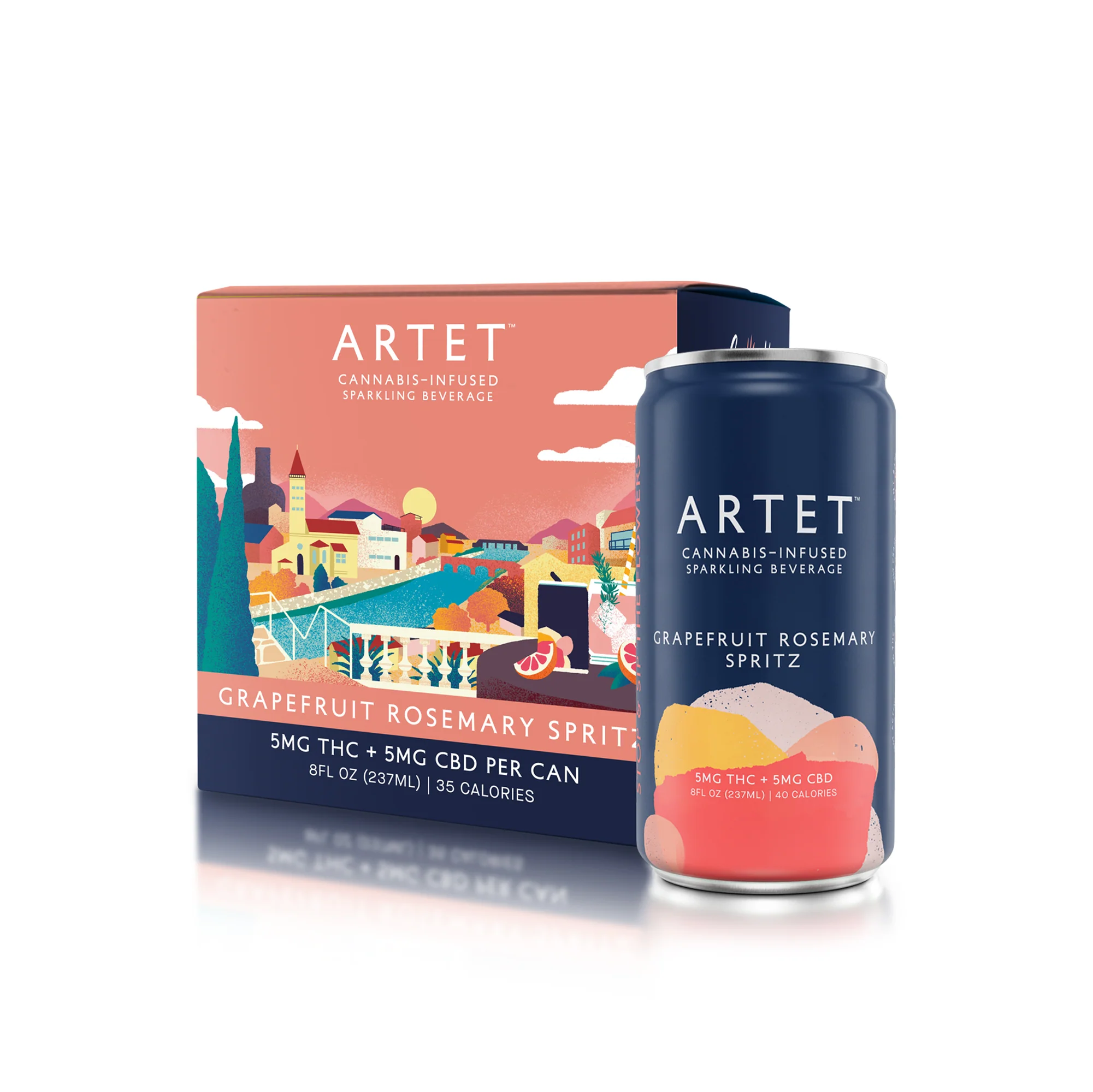 Grapefruit Rosemary Spritz 1:1 - 5mg THC and CBD - Image 3