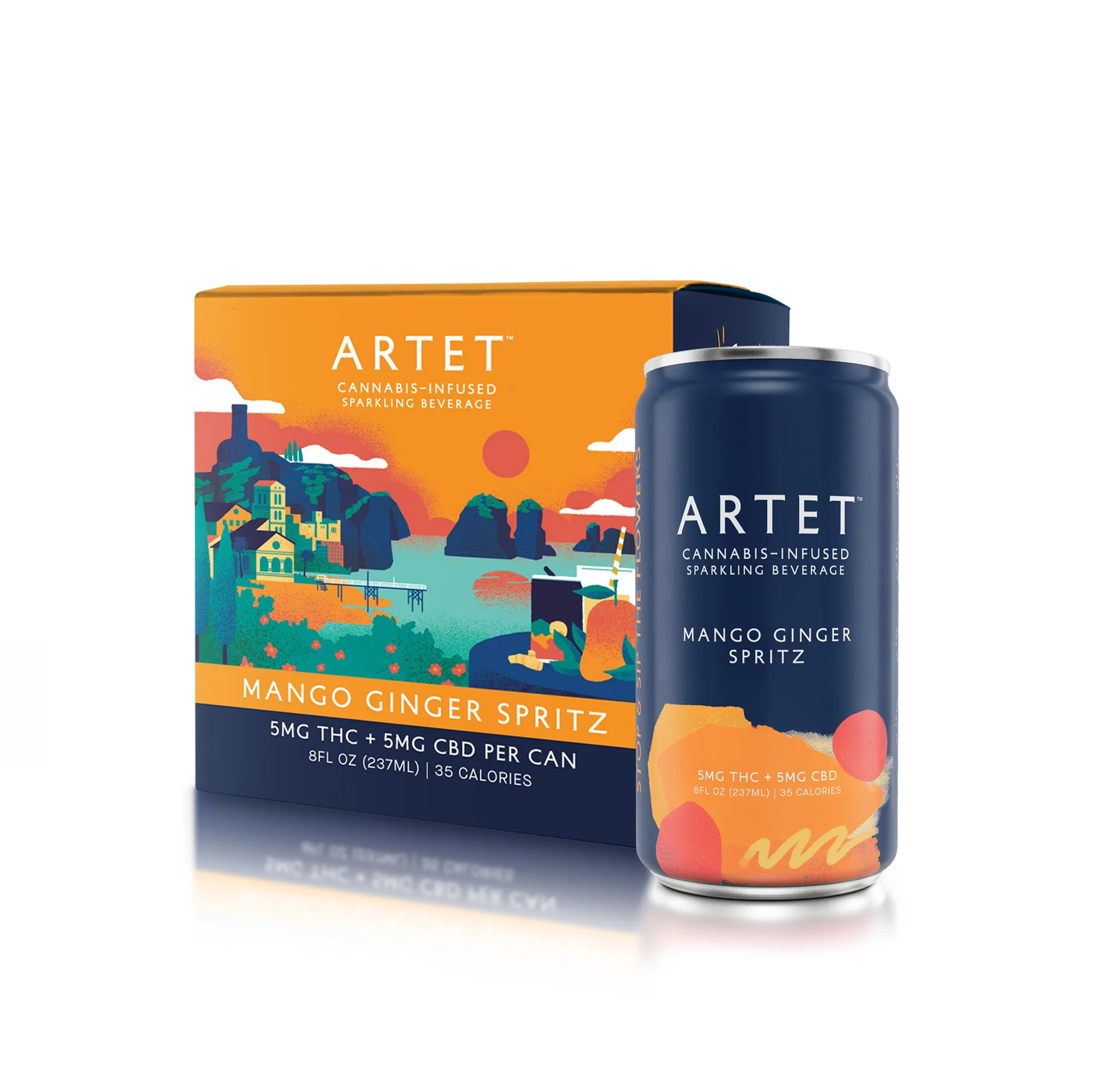 Mango Ginger Spritz 1:1 - 5mg THC and CBD - Image 3